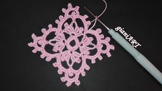 Crochet Lace Square Motif 1*