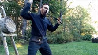 Part 8 self defense blade Throwing. The Mike Gross Method