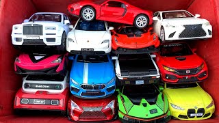 Box Full of Car Toys /McLaren 720s, Rolls Royce Cullinan, BMW M5, Lexus LC500, Honda Civic