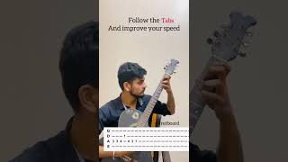 Must Try Guitar Tabs to improve your speed 😱! Shubham Srivastava #shorts