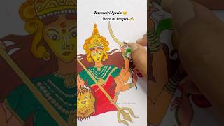 Navaratri Special #part2 Goddess Durga #mandalaart #shortsvideo