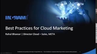 Webinar - Understand Best Marketing practices for Your Cloud Business