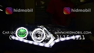 Headlamp GK5 DRL Led Lexus + Angel Eyes BMW + Devil by Smartphone