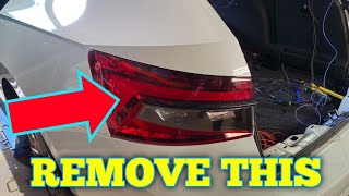 skoda superb or octavia 4 vw passat rear light removal guide