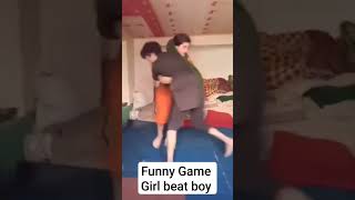 Funny Game  Girl beat boy #aduet #viral