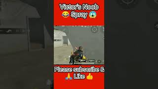 Victor Noob Spray😱🤣 Pubg funny🤩 Wait For End 🤣 #shorts #bgmishorts #pubgmobile #victor