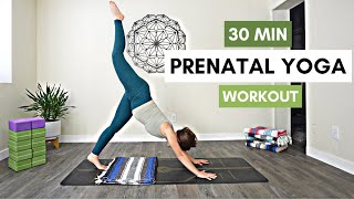 30 Min Prenatal Yoga Workout for All Trimesters