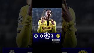 Borussia Dortmund won against Club Brugge in the UEFA Champions League #borussiadortmund #ucl #uefa