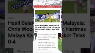 Malaysia tumbang 4 vs 0 atas selandia baru#football #shortsvideo