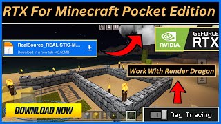 RTX For Minecraft Pe | Realistic Shader For Mcpe 1.19 | Minecraft RTX Tutorial | Rtx In Mcpe 1.19