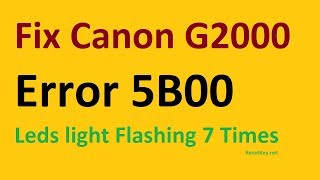 Fix Canon G2000 Error 5B00 - Leds light Flashing 7 Times