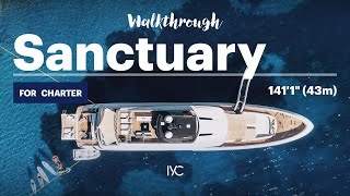 SANCTUARY I The full walkthrough of the 141' 1" (43m) Mangusta yacht I For charter with IYC