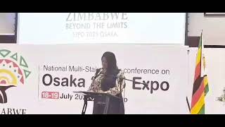 Deputy Minister of Foreign Affairs Sheila Chikomo's address at Zimbabwe's Expo 2025 Osaka