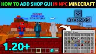 How to add shop gui plugin in znpcs Minecraft aternos server 1.20 || setup economy shop gui in npc