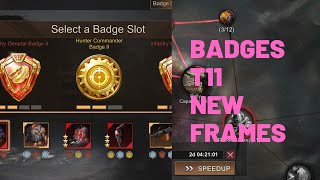 Upgrade Red Badges - Road to T11 - Getting Two New FRAMES - SVS PREP STAGE - State of Survival