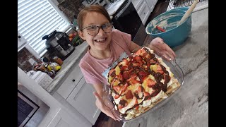 Banana Split Icebox Cake: Kids in the Kitchen