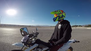 Supermoto Wheelie Practice #2 (MRD Z-Pro exhaust installed)