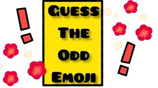 Find The Odd One Out|Emoji Quiz | Find The Odd Emoji Out