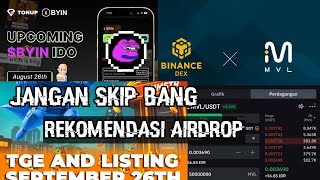 UPDATE HAMSTER TGE 26 TH & MVL LABS BINANCE + BYIN IDO AIRDROP + XKUCOIN CONNECT WALLET !