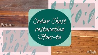 BEAUTIFUL cedar chest restoration - turned toy box!