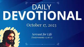 Daily Devotional Today - Deuteronomy‬ 15:16-17 – October 17, 2023