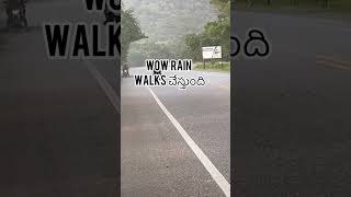 Wow amazing if the rain is walking near us వర్షం మన దగ్గరికి నడుచుకుంటూ వస్తే వావ్ #vellankivlogs