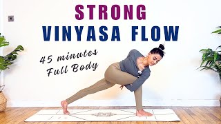 45 minute intermediate vinyasa flow | challenging yet fun flow yoga