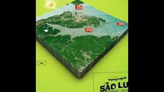 SÃO LUÍS (MA) – Mapa 3D infográfico