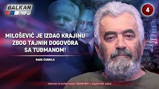 INTERVJU: Rade Čubrilo - Slobodan Milošević je izdao Krajinu zbog dogovora sa Tuđmanom! (6.8.2024)