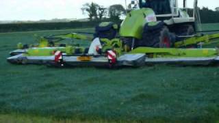 Claas Cougar, Xerion and Jaguar 980 at demo day