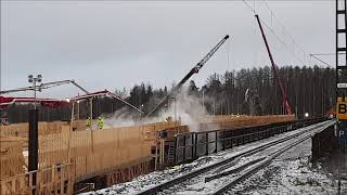 Mansikkakosken ratasiltatyömaa 4.-5.12.2019