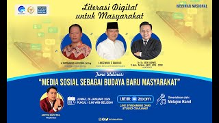 LITERASI DIGITAL - Media Sosial sebagai Budaya Baru Masyarakat