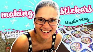 STUDIO VLOG 06 ✨ Making stickers & finding motivation