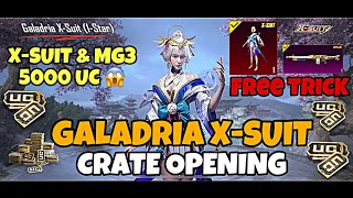 🤯 Rarest Trick- Got GALADRIA X-Suit, MG3 and Mythic Set in 2500UC| Best Crate Opening Ever | PUBG 🔥