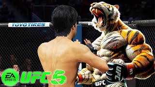 🐲 UFC5 Bruce Lee vs Tiger EA Sports UFC 5 - Super Fight 🐲