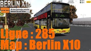 Map: Berlin X10 Ligne 285 /////// Bus: Man Lion City DD [OMSI2]