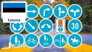 Mandatory Traffic-Road Signs in Estonia (Tallinn, Tartu, Narva, Pärnu, Kohtla-Järve) | English