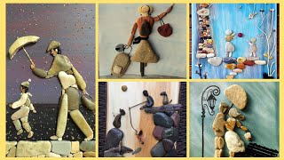 Amazing Collection Of Pebble Art Work Ideas | Amazing Craft Ideas || Stone Art