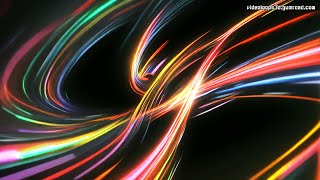 VJ LOOP 131 - Multicolor Dancing Lines - 4K - 10 min