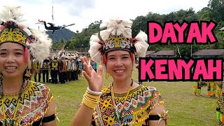 Tari Dayak Gadis Dayak di Desa Long Bang