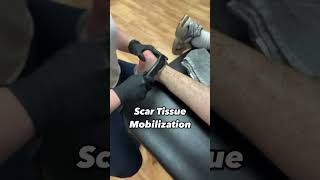 Scar Tissue Mobilization with Achedaway heated scraper. #massagetherapy #iastm #physicaltherapy