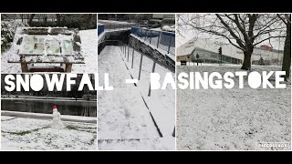 UK Snowfall 2021 | Snow @ Basingstoke |  Virtual Tales