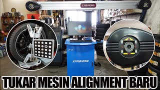 Customer tukar mesin alignment baru(kota kemuning tayar)