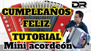 Cumpleaños feliz (Tutorial en mini acordeón) Diego Romero Acordeón