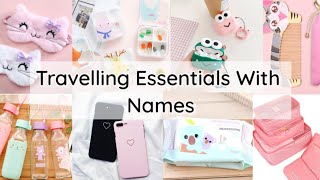 Travelling Essentials With Names/Travelling Bag Pack Essential/ Travelling Essential kit for Girls