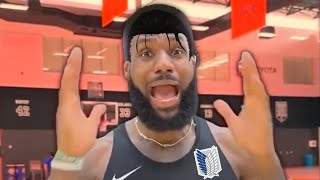 Lebron James, scream if you love Attack on Titan