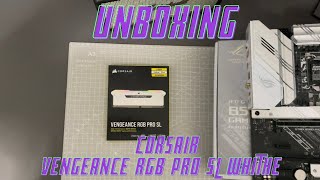 Unboxday - UNBOXING RAM DDR4 3200Mhz  From Corsair Vengeance RGB Pro SL White Edition