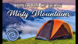 MISTY MOUNTAINS (10 hrs version) ~ relaxing music for sleep, meditation, relaxation & stress relief