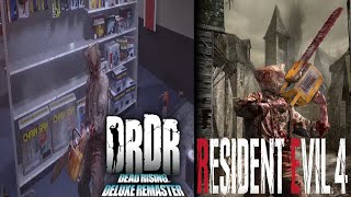 Dead Rising if you put Dr. Salvador outfit on, it will change the chainsaw to the Resident Evil 4