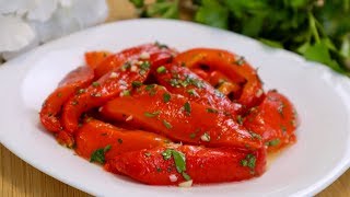 Очень вкусная закуска из перца. Маринованный перец быстрого приготовления / Pickled pepper. Eng sub